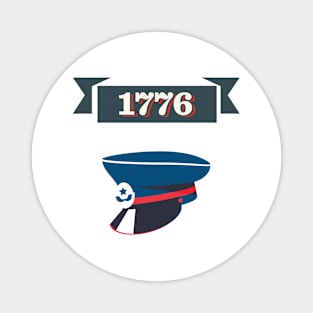 4th of July 1776 officers hat Magnet